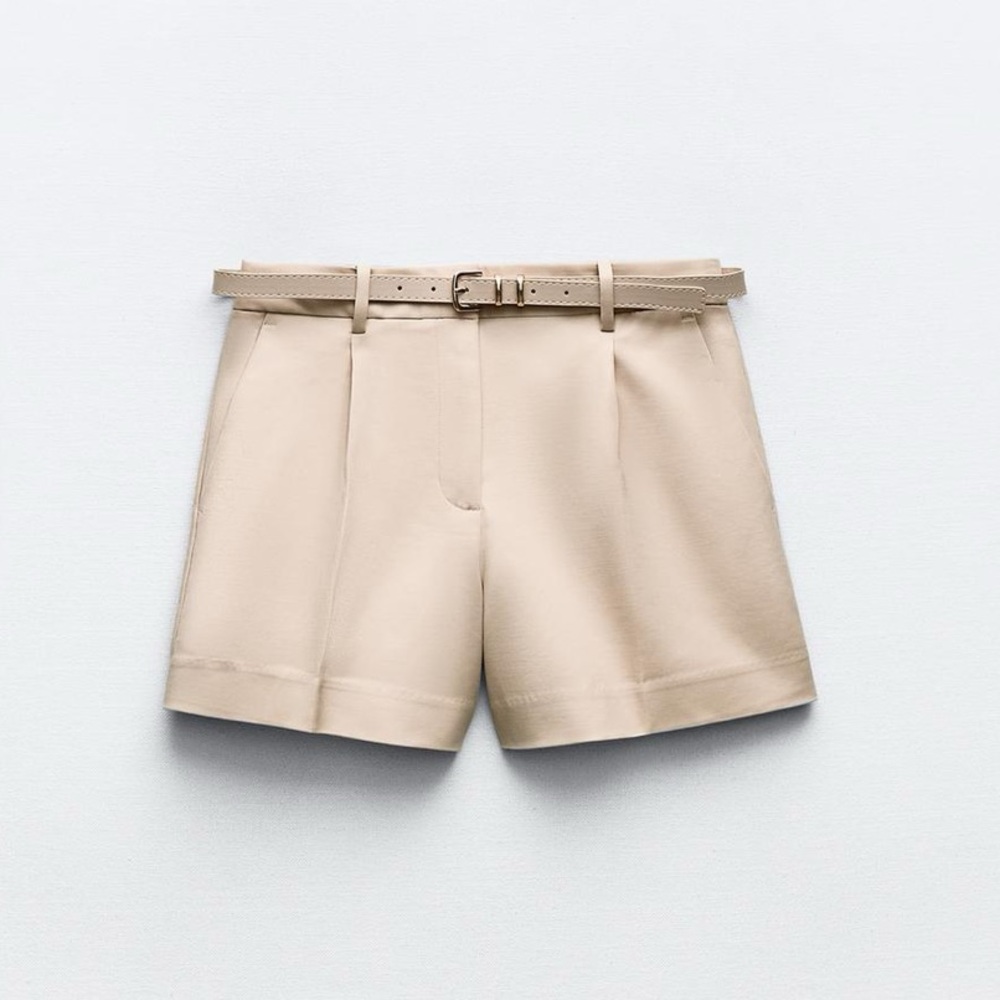 Zara Belted Shorts